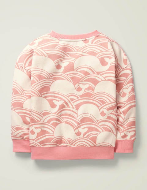 Snuggly Whale Sweatshirt - Boto Pink Whale Wave Snuggly Whale Sweatshirt - Boto Pink Whale Wave