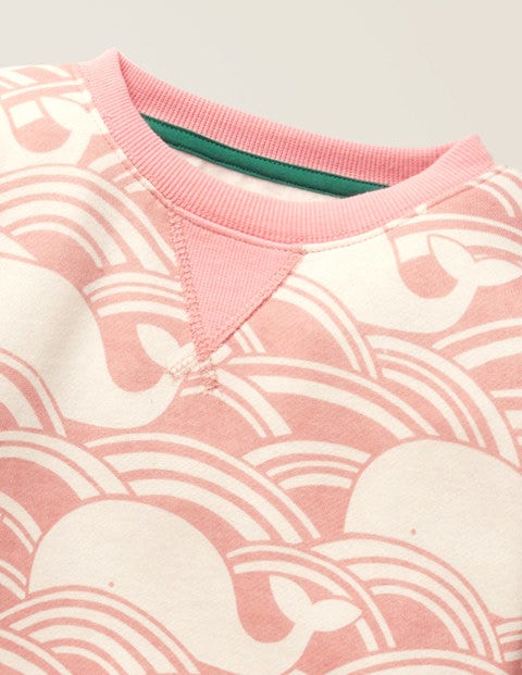 Snuggly Whale Sweatshirt - Boto Pink Whale Wave Snuggly Whale Sweatshirt - Boto Pink Whale Wave