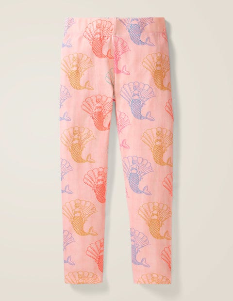Fröhliche Bequeme Leggings - Rosa Meliert, Meerjungfrauen Fröhliche Bequeme Leggings - Rosa Meliert, Meerjungfrauen
