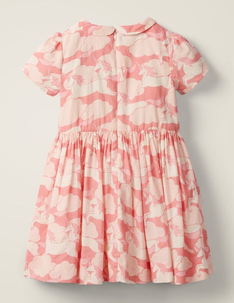 Nostalgic Collar Printed Dress - Soft Pink Unicorn Sky Nostalgic Collar Printed Dress - Soft Pink Unicorn Sky