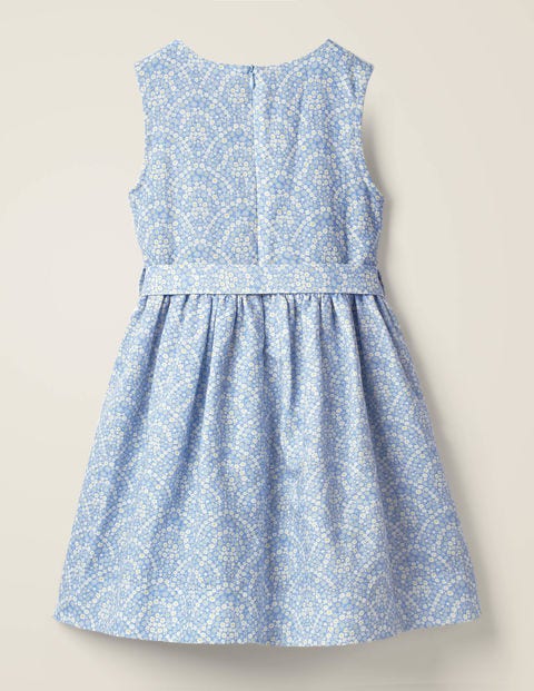 Vintage-Kleid - Babyblau, Blümchen/Regenbogen Vintage-Kleid - Babyblau, Blümchen/Regenbogen