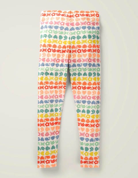 Fun Leggings - Ivory Rainbow Geo Fun Leggings - Ivory Rainbow Geo