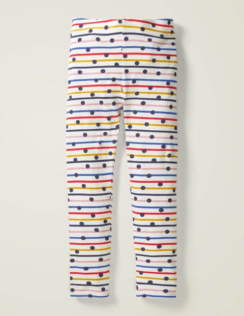Fun Leggings - Rainbow Stripe/Navy Spot Fun Leggings - Rainbow Stripe/Navy Spot