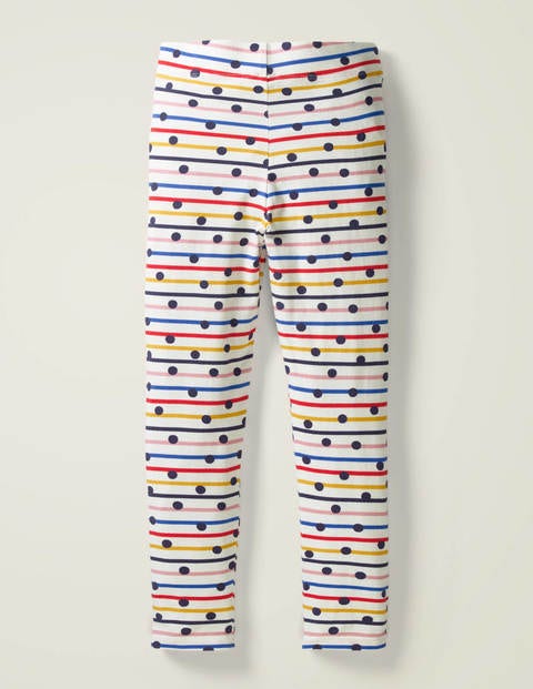 Fun Leggings - Rainbow Stripe/Navy Spot Fun Leggings - Rainbow Stripe/Navy Spot