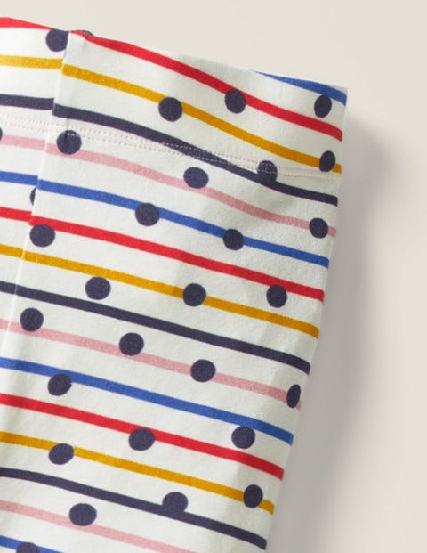 Fun Leggings - Rainbow Stripe/Navy Spot Fun Leggings - Rainbow Stripe/Navy Spot