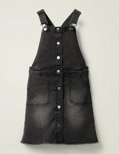 button down overall dress