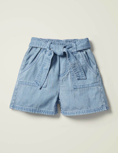 Shorts Mit Taillenschnürung - Faux-Uni Shorts Mit Taillenschnürung - Faux-Uni