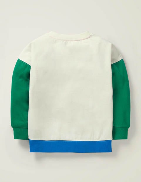 Bequemes Sweatshirt Mit Applikation - Gartenszene Bequemes Sweatshirt Mit Applikation - Gartenszene