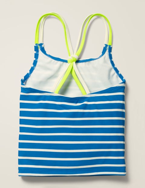 Patterned Tankini Top - Bold Blue/Ivory Patterned Tankini Top - Bold Blue/Ivory