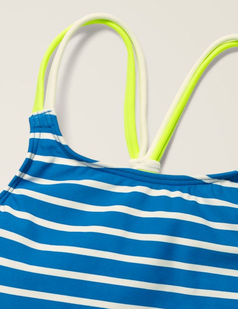Patterned Tankini Top - Bold Blue/Ivory Patterned Tankini Top - Bold Blue/Ivory