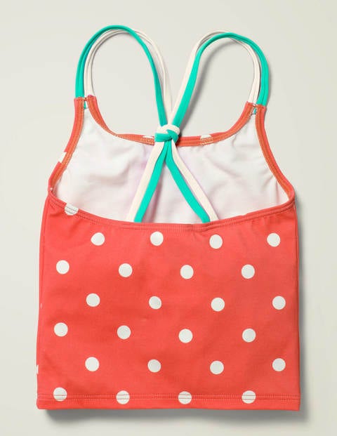 Patterned Tankini Top - Sunset Red/Ivory Spot Patterned Tankini Top - Sunset Red/Ivory Spot