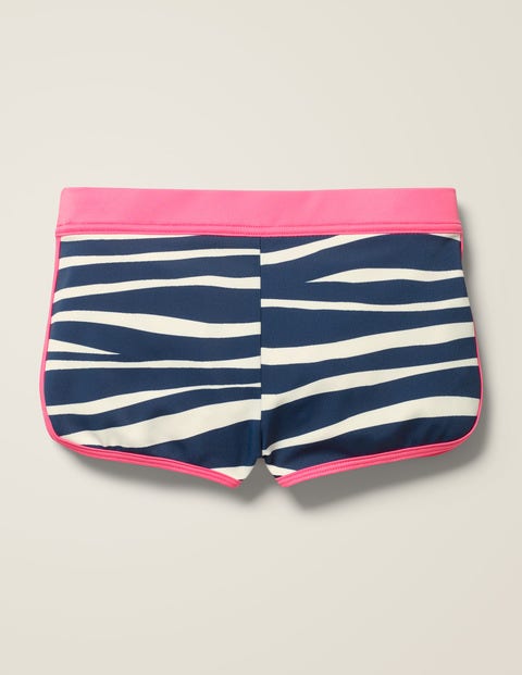Swim Shorts - Deep Sea Blue Zebra Stripe Swim Shorts - Deep Sea Blue Zebra Stripe