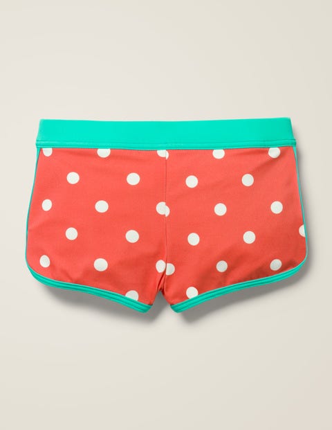 Swim Shorts - Sunset Red/Ivory Spot Swim Shorts - Sunset Red/Ivory Spot