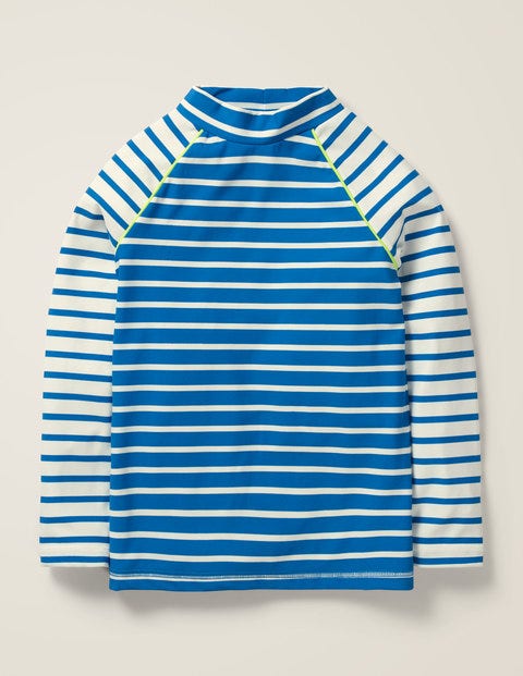 Long-sleeved Rash Guard - Bold Blue/Ivory Long-sleeved Rash Guard - Bold Blue/Ivory