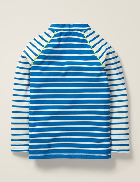 Long-sleeved Rash Guard - Bold Blue/Ivory Long-sleeved Rash Guard - Bold Blue/Ivory