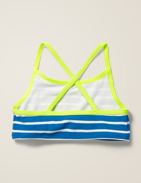 Patterned Bikini Top - Bold Blue/Ivory Patterned Bikini Top - Bold Blue/Ivory