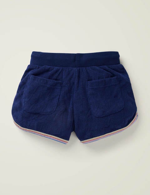 Retro Towelling Shorts - College Navy Retro Towelling Shorts - College Navy