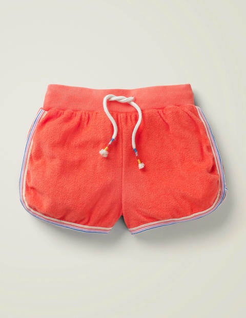 Retro-Frottee-Shorts - Korallenrosa Retro-Frottee-Shorts - Korallenrosa