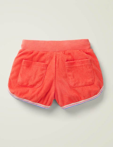Retro-Frottee-Shorts - Korallenrosa Retro-Frottee-Shorts - Korallenrosa