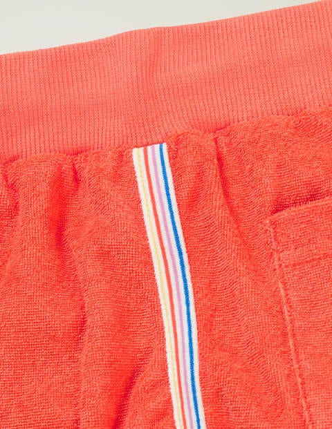 Retro-Frottee-Shorts - Korallenrosa Retro-Frottee-Shorts - Korallenrosa
