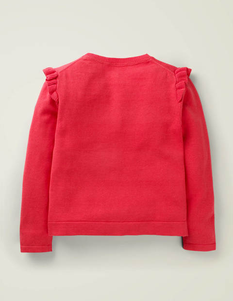 Alltagstauglicher Cardigan - Mohnblumenrot Alltagstauglicher Cardigan - Mohnblumenrot