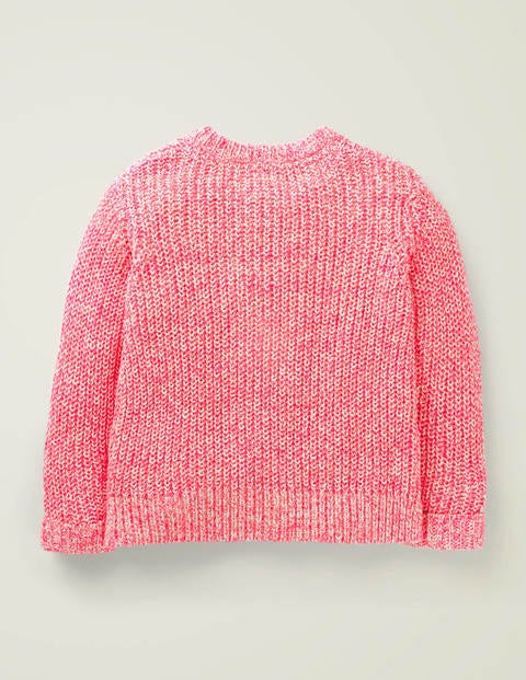 Pullover Im Nautischen Stil - Festivalrosa/Naturweiß Pullover Im Nautischen Stil - Festivalrosa/Naturweiß