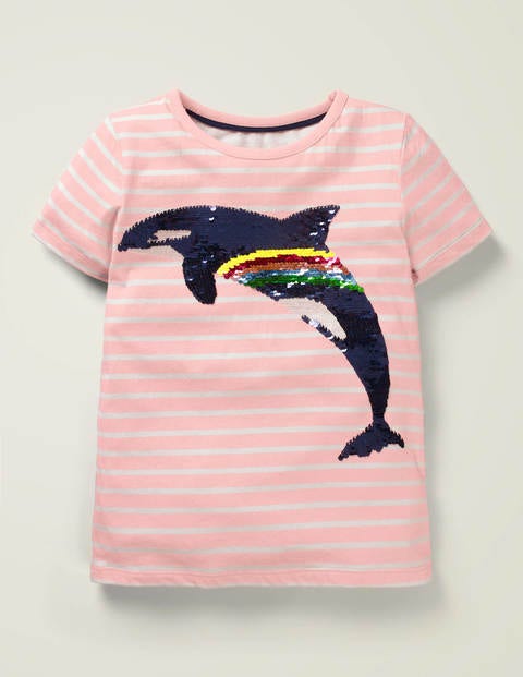 Sequin Colour-Change T-Shirt - Boto Pink Orca Sequin Colour-Change T-Shirt - Boto Pink Orca