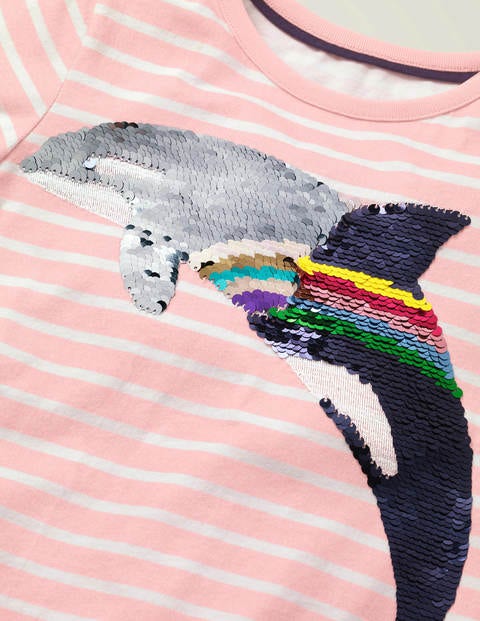 Sequin Colour-Change T-Shirt - Boto Pink Orca Sequin Colour-Change T-Shirt - Boto Pink Orca