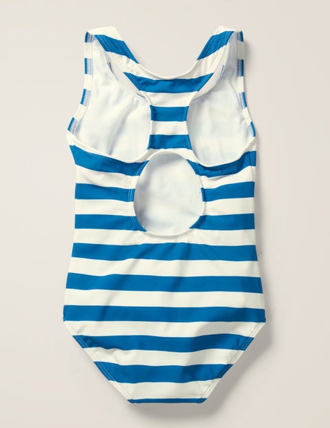 Fun Logo Swimsuit - Bold Blue/Ivory Fun Logo Swimsuit - Bold Blue/Ivory