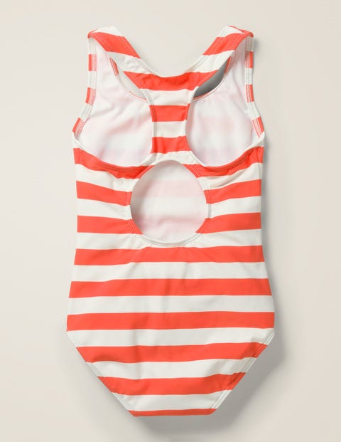 Fun Logo Swimsuit - Sunset Red/Ivory Fun Logo Swimsuit - Sunset Red/Ivory