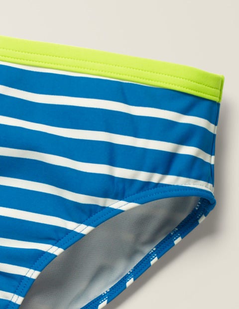 Patterned Bikini Bottoms - Bold Blue/Ivory Patterned Bikini Bottoms - Bold Blue/Ivory