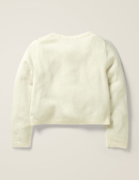 Cosy Cashmere Sequin Cardigan - Ecru Marl Cosy Cashmere Sequin Cardigan - Ecru Marl