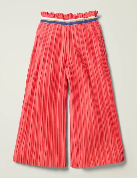 Sparkle Waist Pleated Trousers - Peach Melba Pink Sparkle Waist Pleated Trousers - Peach Melba Pink