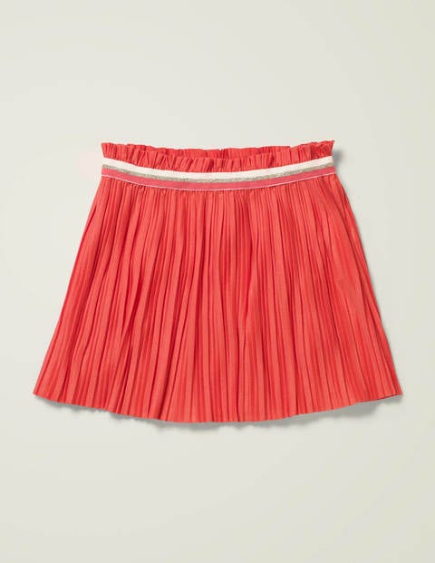 Sparkle Waist Pleated Skirt - Peach Melba Pink Sparkle Waist Pleated Skirt - Peach Melba Pink