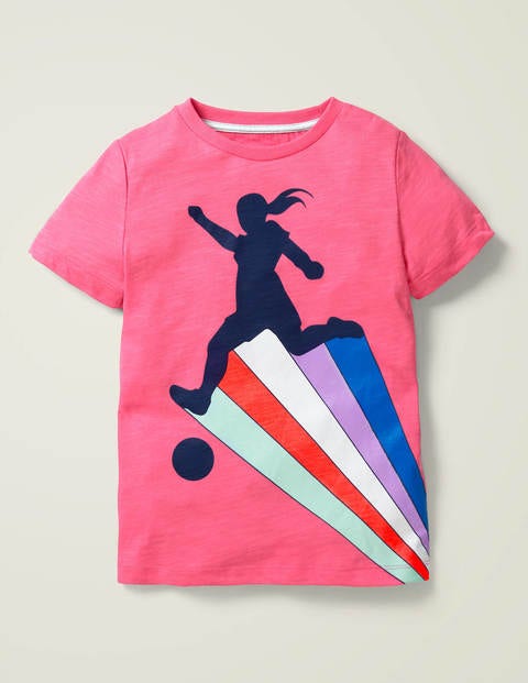 Sporty T-Shirt - Camellia Pink Footballer Sporty T-Shirt - Camellia Pink Footballer