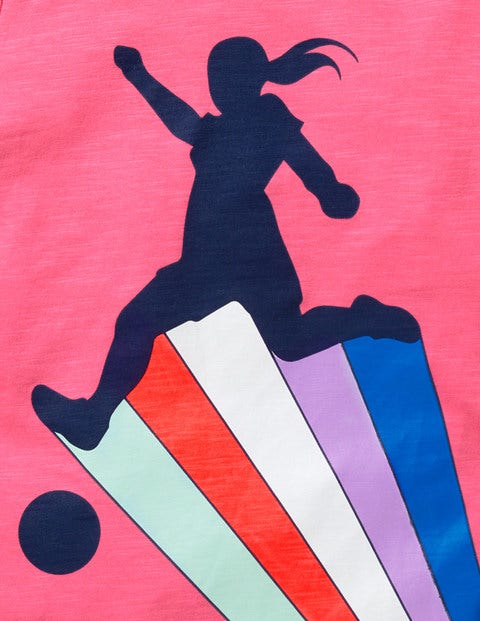 Sporty T-Shirt - Camellia Pink Footballer Sporty T-Shirt - Camellia Pink Footballer