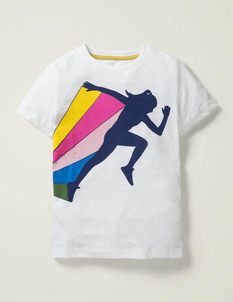 Sporty T-Shirt - White Runner Sporty T-Shirt - White Runner