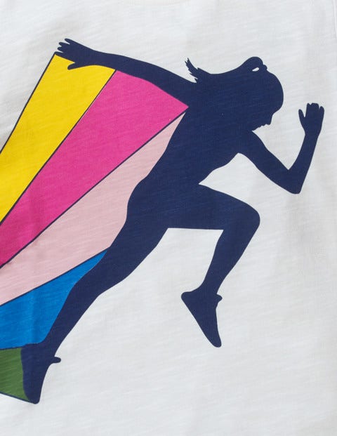Sporty T-Shirt - White Runner Sporty T-Shirt - White Runner