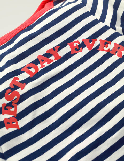 Best Day Ever Gestreiftes T-Shirt - Schuluniform-Navy, Best Day Ever Best Day Ever Gestreiftes T-Shirt - Schuluniform-Navy, Best Day Ever