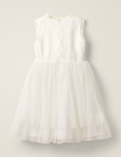 Embroidered Floaty Dress - Ivory Embroidery Embroidered Floaty Dress - Ivory Embroidery