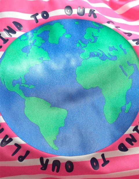 The Planet Swimsuit - Sweet Pink/Ivory Earth The Planet Swimsuit - Sweet Pink/Ivory Earth