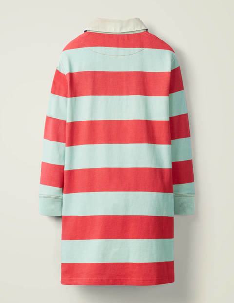 Jersey Shirt Dress - Summer Poppy Red Stripe Jersey Shirt Dress - Summer Poppy Red Stripe