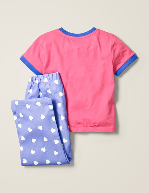 Pyjama avec T-shirt - Cœurs rose camélia Pyjama avec T-shirt - Cœurs rose camélia