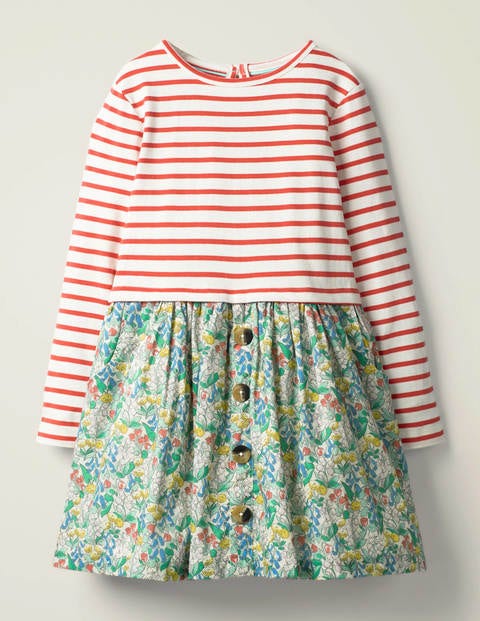 Hotchpotch Dress - Ivory Spring Floral Hotchpotch Dress - Ivory Spring Floral
