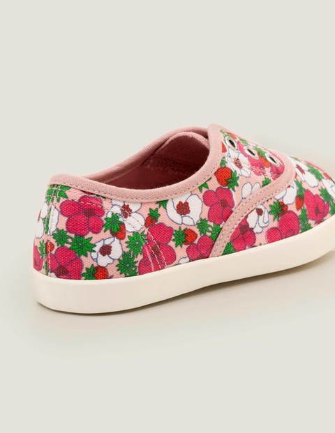 Laceless Canvas Pull-ons - Boto Pink/White Berry Bloom Laceless Canvas Pull-ons - Boto Pink/White Berry Bloom