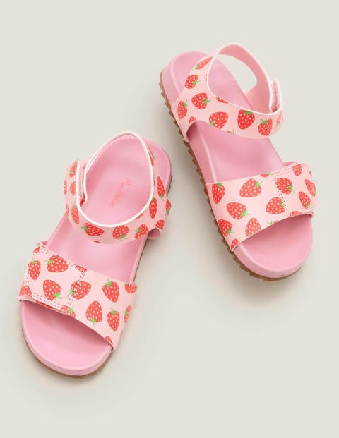Water Resistant Aqua Sandals - Boto Pink Strawberries Water Resistant Aqua Sandals - Boto Pink Strawberries