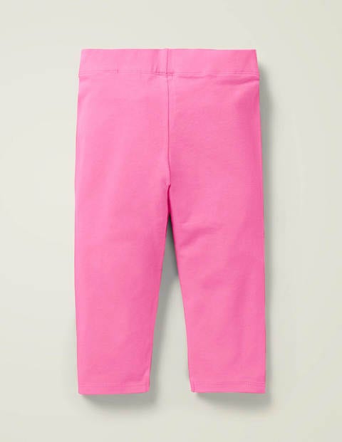 Kurz Geschnittene Einfarbige Leggings - Erdbeermilchshake-Rosa Kurz Geschnittene Einfarbige Leggings - Erdbeermilchshake-Rosa