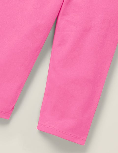 Kurz Geschnittene Einfarbige Leggings - Erdbeermilchshake-Rosa Kurz Geschnittene Einfarbige Leggings - Erdbeermilchshake-Rosa