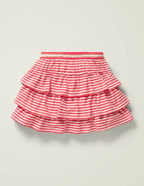Jersey Ruffle Skort - Summer Poppy/ White Jersey Ruffle Skort - Summer Poppy/ White