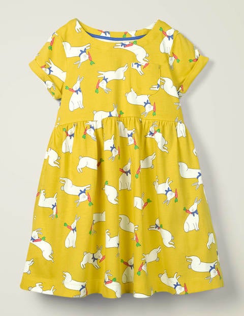 Fun Jersey Dress - Daffodil Bunny Hop Fun Jersey Dress - Daffodil Bunny Hop
